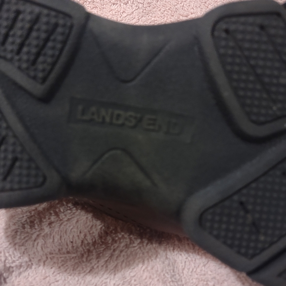 Woman's size 8 Lands End Leather Slip On Moc All Weather Shoes - Picture 5 of 5